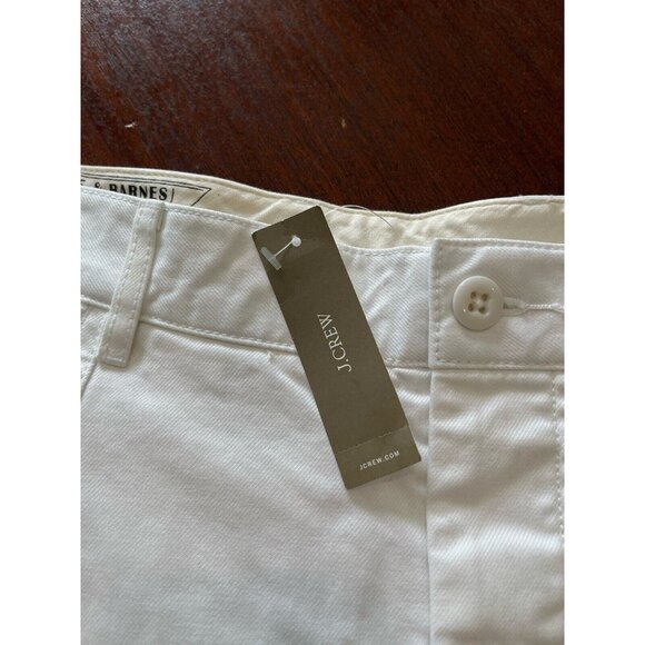 NWT J Crew Mens 33 White Wallace & Barnes 8" Pleated Cutoff Chino Shorts $129 - Picture 4 of 12